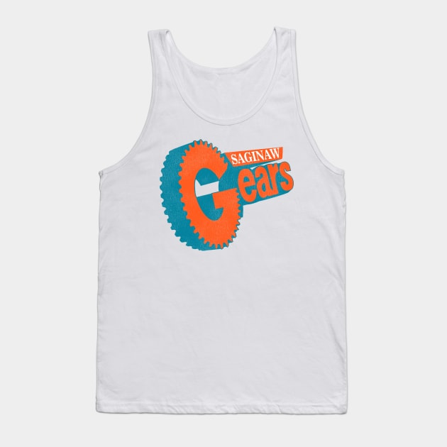 Defunct Saginaw Gears Hockey Team Tank Top by Defunctland